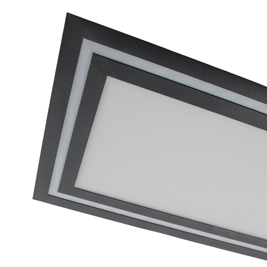 LED taklampe Leicy dimbar svart 124 cm RGB CCT fjernkontroll fjernkontroll