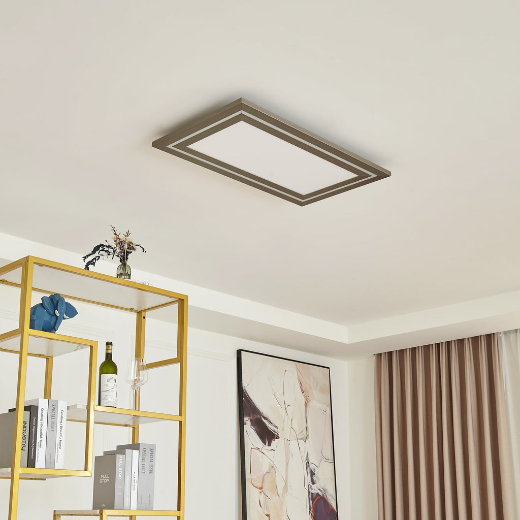 LED taklampe Leicy nikkel 80 cm detalj