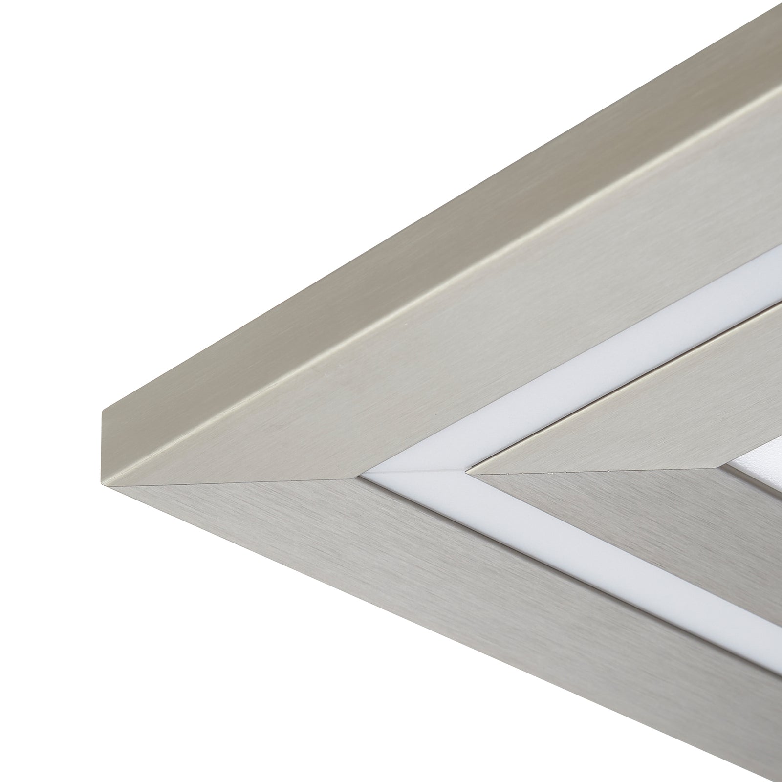 LED taklampe Leicy nikkel 80 cm med fjernkontroll