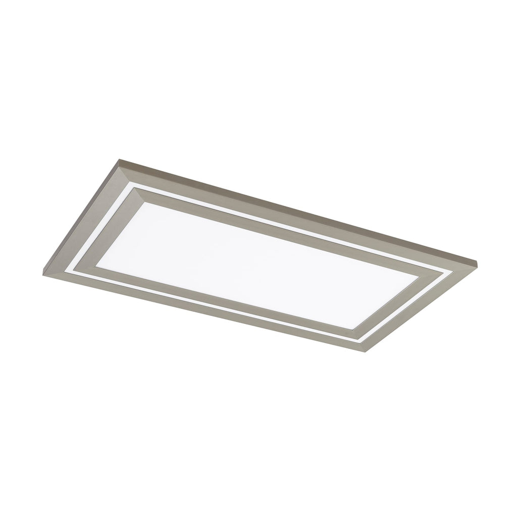 LED taklampe Leicy nikkel 80 cm montert i rom