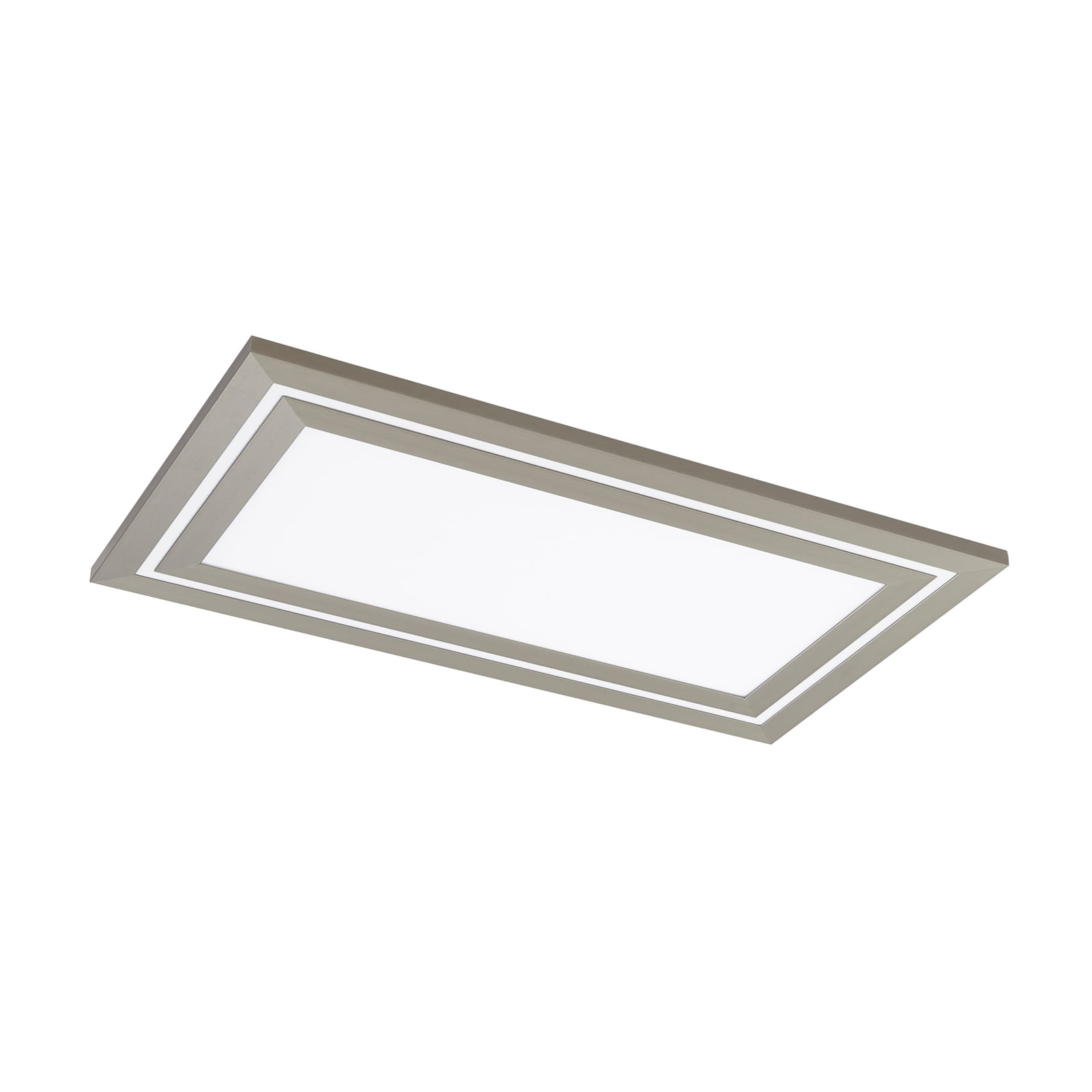 LED taklampe Leicy nikkel 80 cm montert i rom