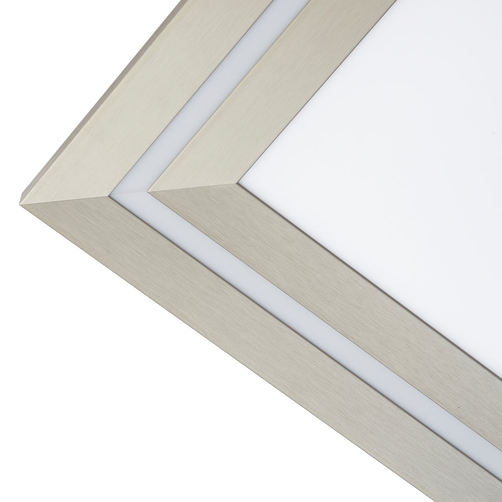 LED taklampe Leicy nikkel 80 cm RGB-fargevalg