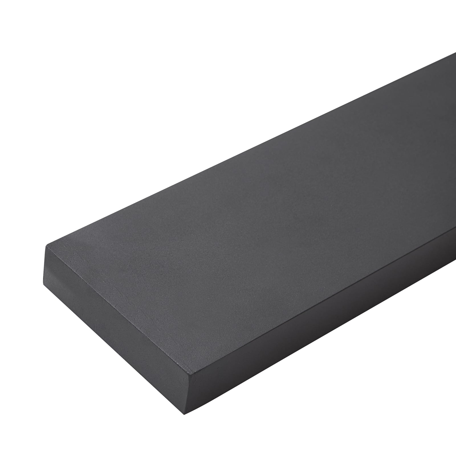 LED taklampe Leicy RGB CCT dimbar 100x10 cm svart sideprofil