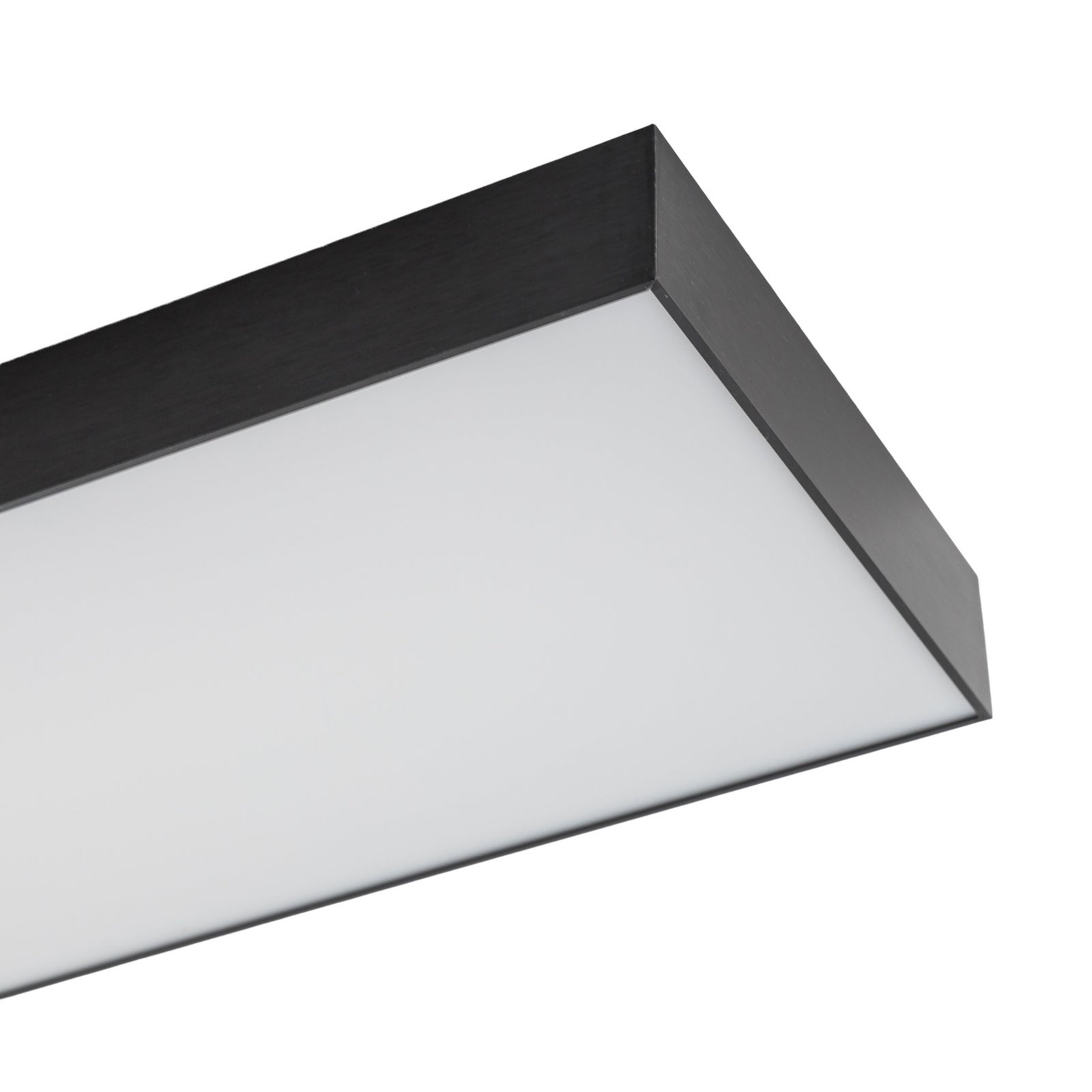 LED taklampe Leicy svart 100 cm RGBIC CCT dimbar fra siden