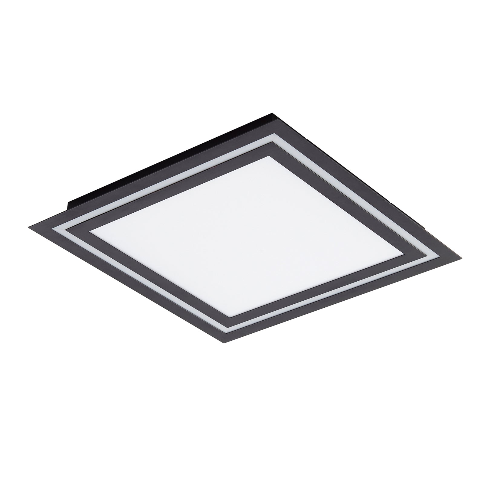 Montert LED taklampe Leicy svart 44 cm RGB CCT dimbar i stue