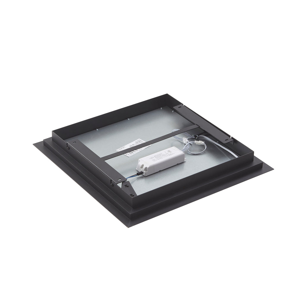 LED taklampe Leicy svart 44 cm RGB CCT dimbar med fjernkontroll - Lucande