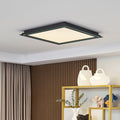 LED taklampe Leicy svart 64x64 cm RGB CCT fjernkontroll forfra