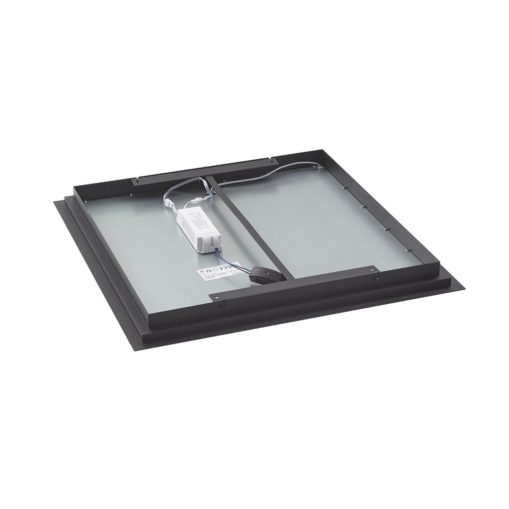 LED taklampe Leicy svart 64x64 cm RGB CCT fjernkontroll lysfunksjon