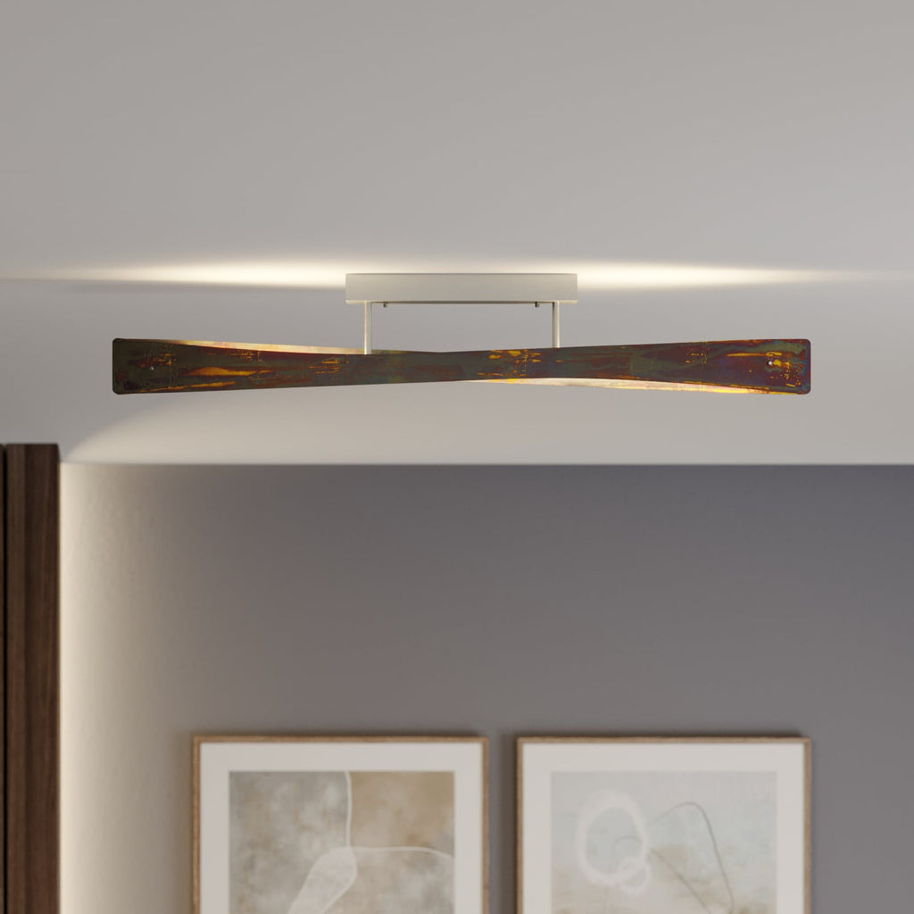LED taklampe Lian gull oksidert 118 cm dimbar Quitani bakside