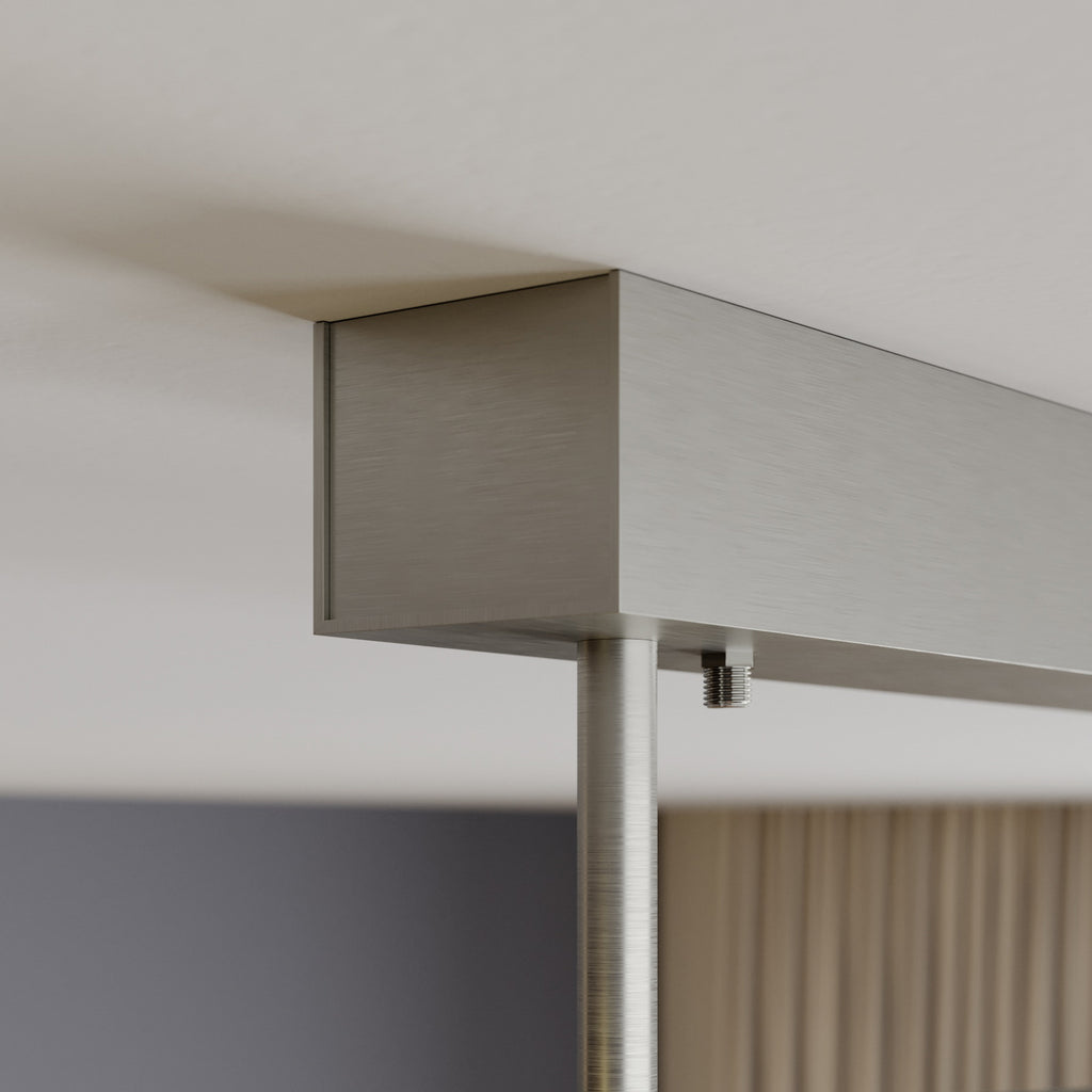 Montert LED taklampe Lian gull oksidert 118 cm dimbar i rom