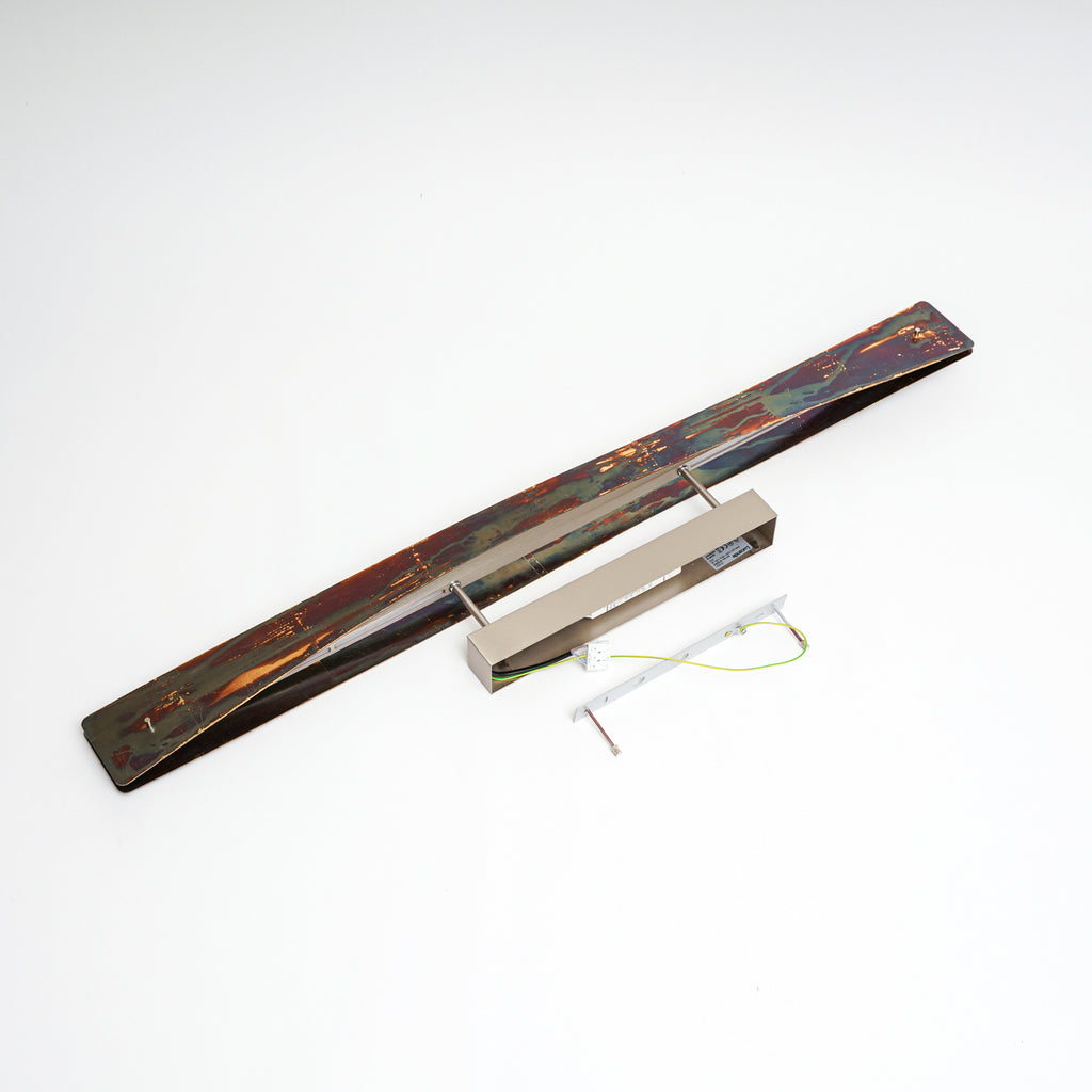 LED taklampe Lian gull oksidert 118 cm dimbar Quitani sideprofil
