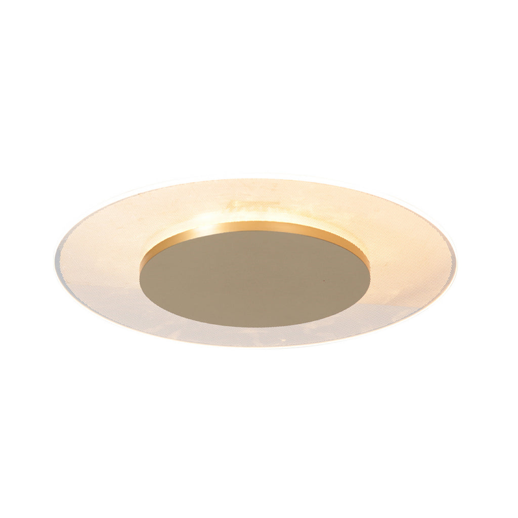 LED taklampe Lido dimbar gullfarget Ø36 cm 18W montert i rom