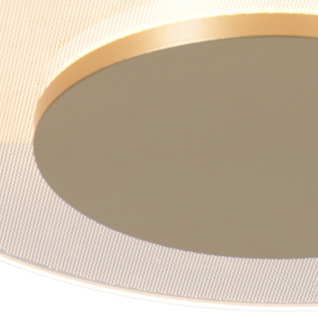 LED taklampe Lido dimbar gullfarget Ø36 cm 18W sideprofil