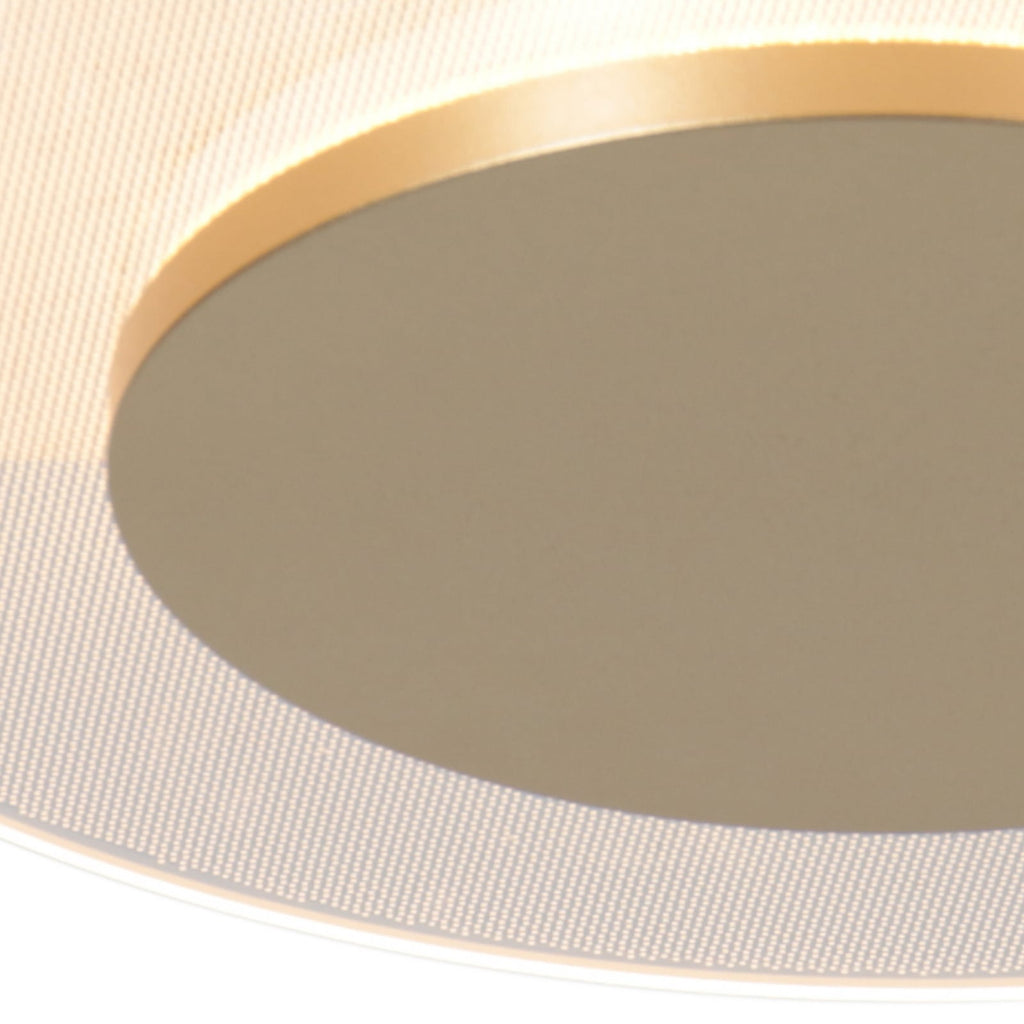 LED taklampe Lido dimbar gullfarget Ø28 cm lys
