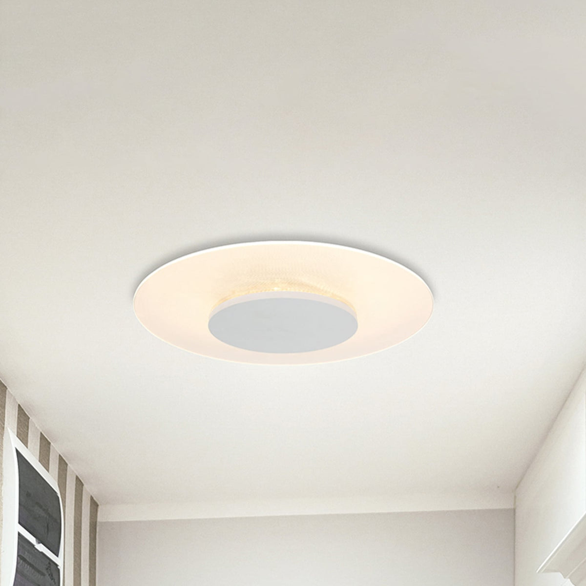 LED taklampe Lido dimbar hvit forfra