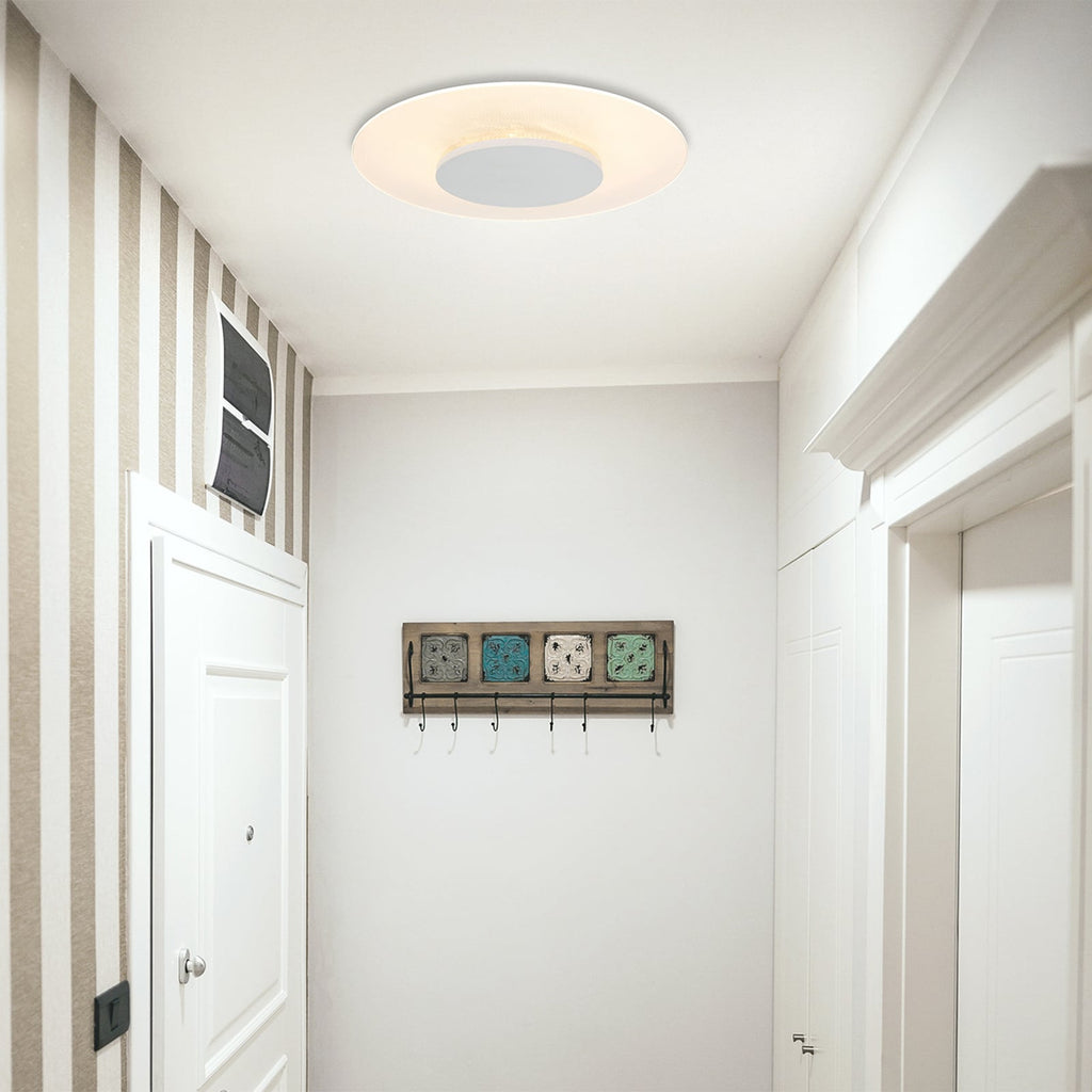 LED taklampe Lido dimbar hvit bakside