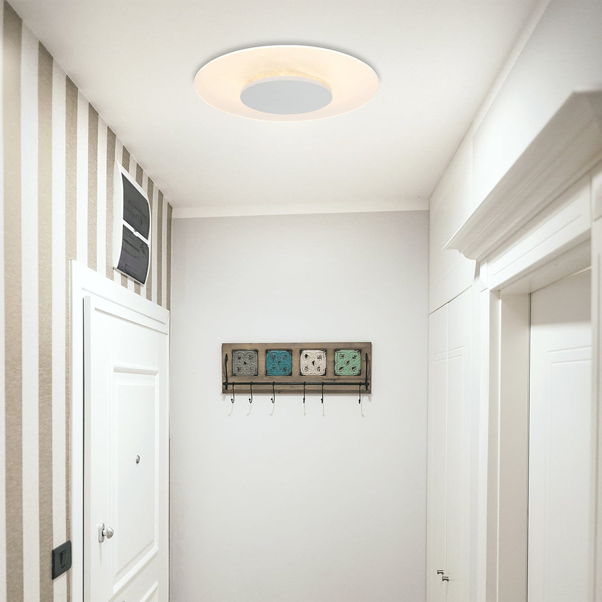 LED taklampe Lido dimbar hvit bakside