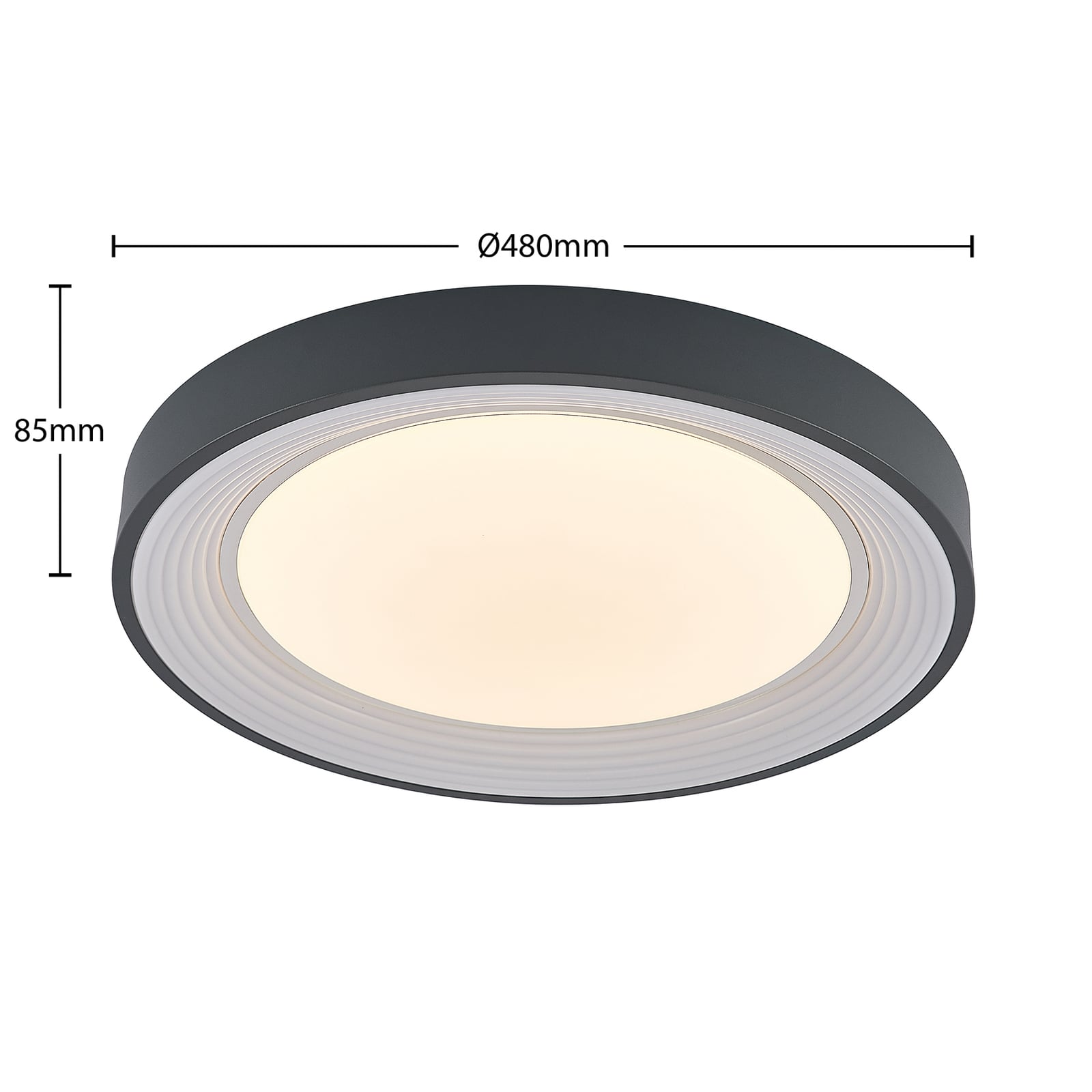 Montert LED taklampe Lindum RGB CCT dimbar i rom