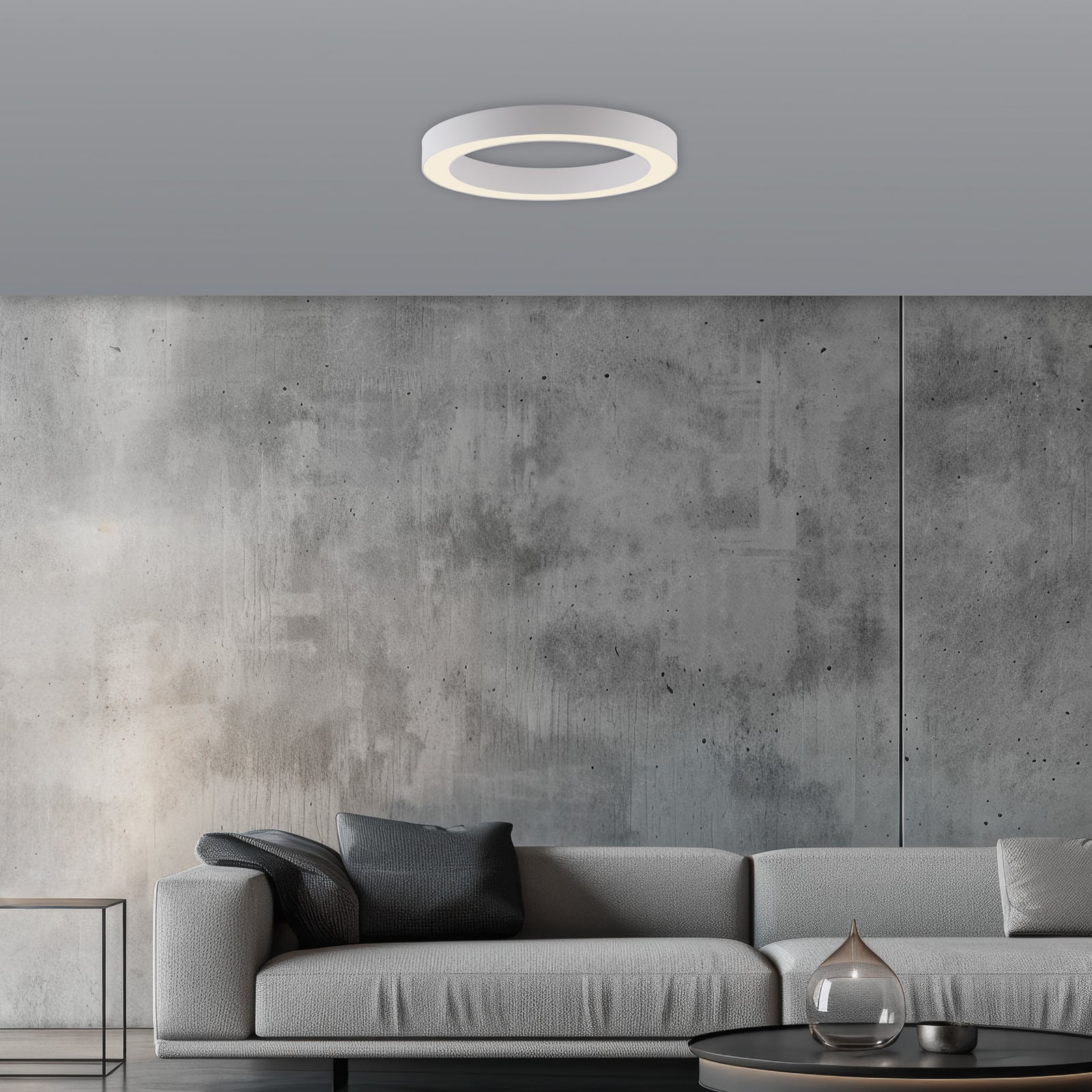 LED taklampe Lines Ø35 cm CCT dimbar med fjernkontroll - PURE bakside