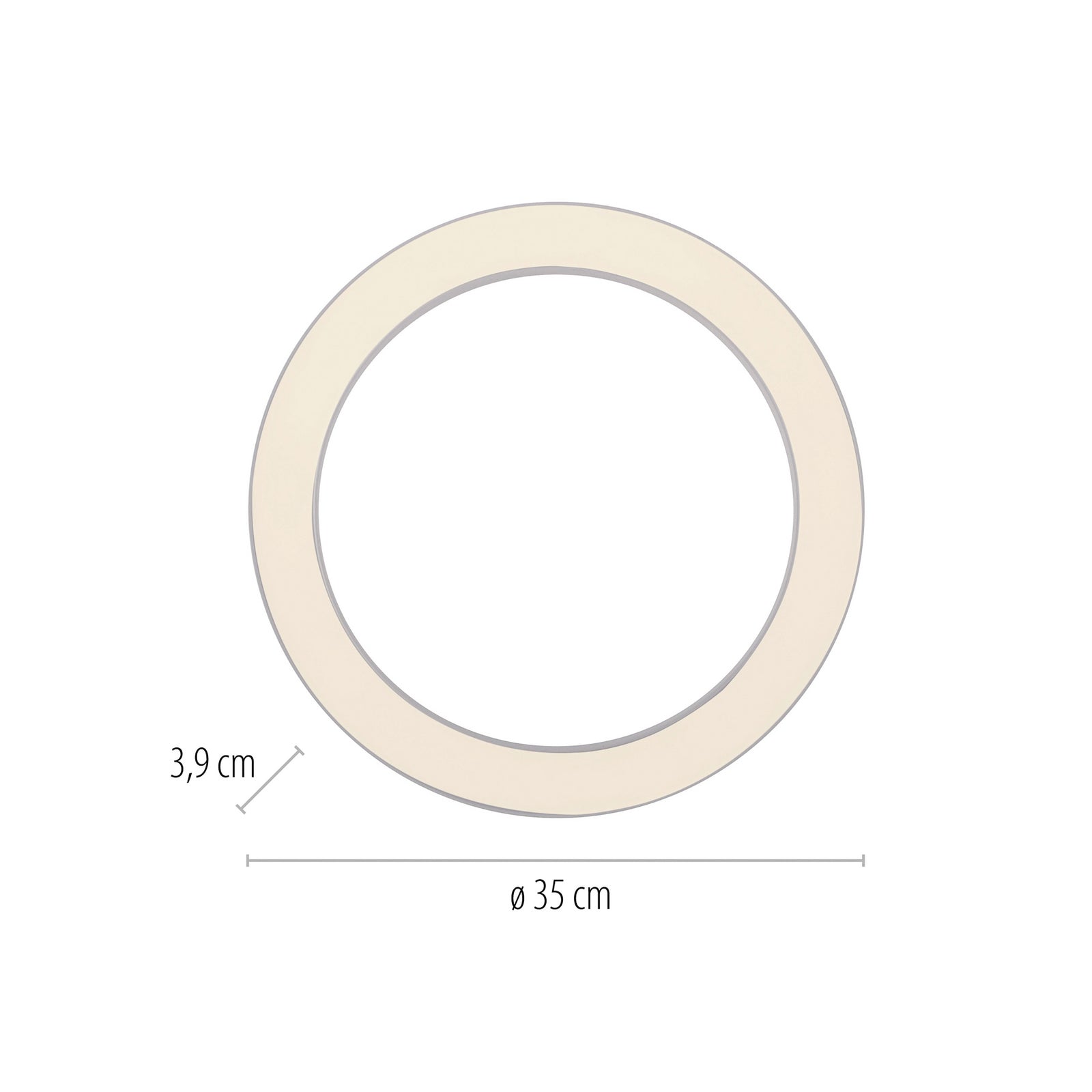 LED taklampe Lines Ø35 cm CCT dimbar med fjernkontroll - PURE detalj