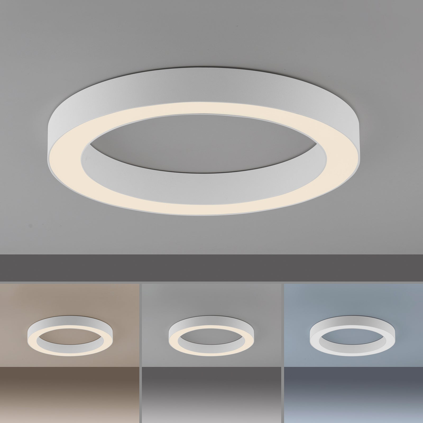 LED taklampe Lines Ø35 cm CCT dimbar med fjernkontroll - PURE nærbilde
