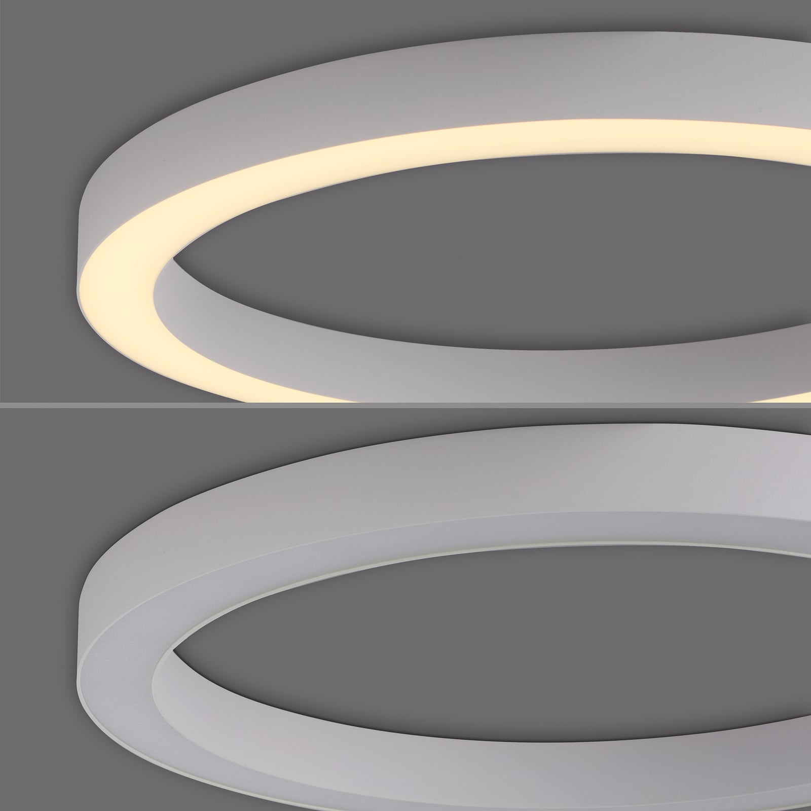 LED taklampe Lines CCT dimbar Ø50 cm hvit fjernkontroll lysbilde