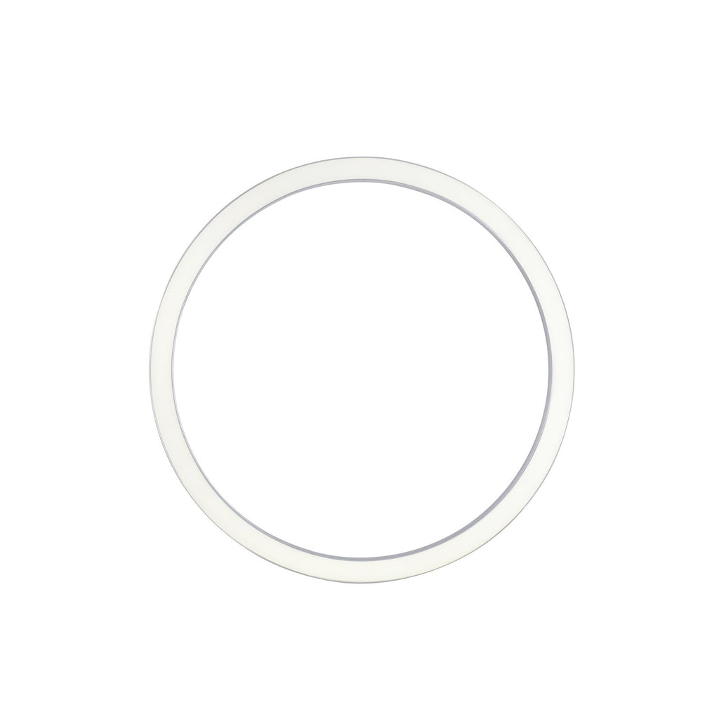 LED taklampe Lines Round dimbar CCT Ø70 cm sølv forfra