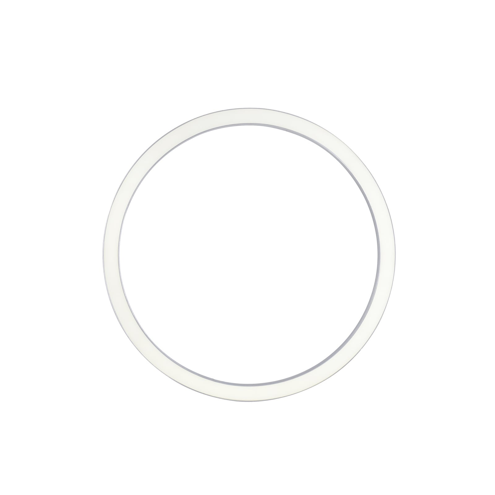 LED taklampe Lines Round dimbar CCT Ø70 cm sølv forfra