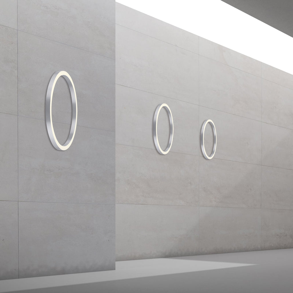 LED taklampe Lines Round dimbar CCT Ø70 cm sølv emballasje
