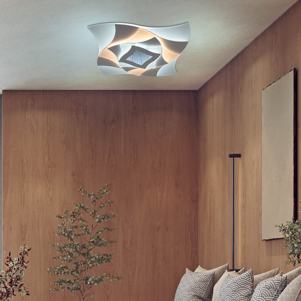 LED taklampe Liora hvit bakside