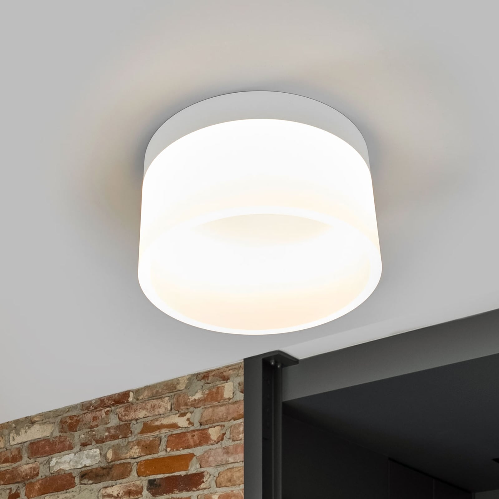 LED taklampe Liv dimbar hvit matt Ø20 cm forfra