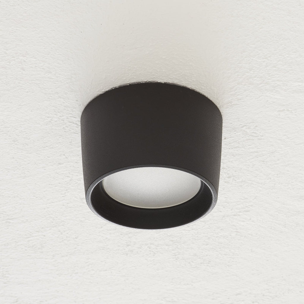 LED taklampe Livia Ø16 cm svart GX53 CCT bakside