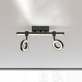 LED taklampe LOLAsmart Bileda 2-lys RGBW svart forfra