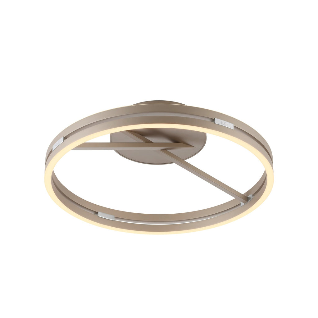 LED taklampe Loop montert i stue bronse Ø60 cm CCT dimbar