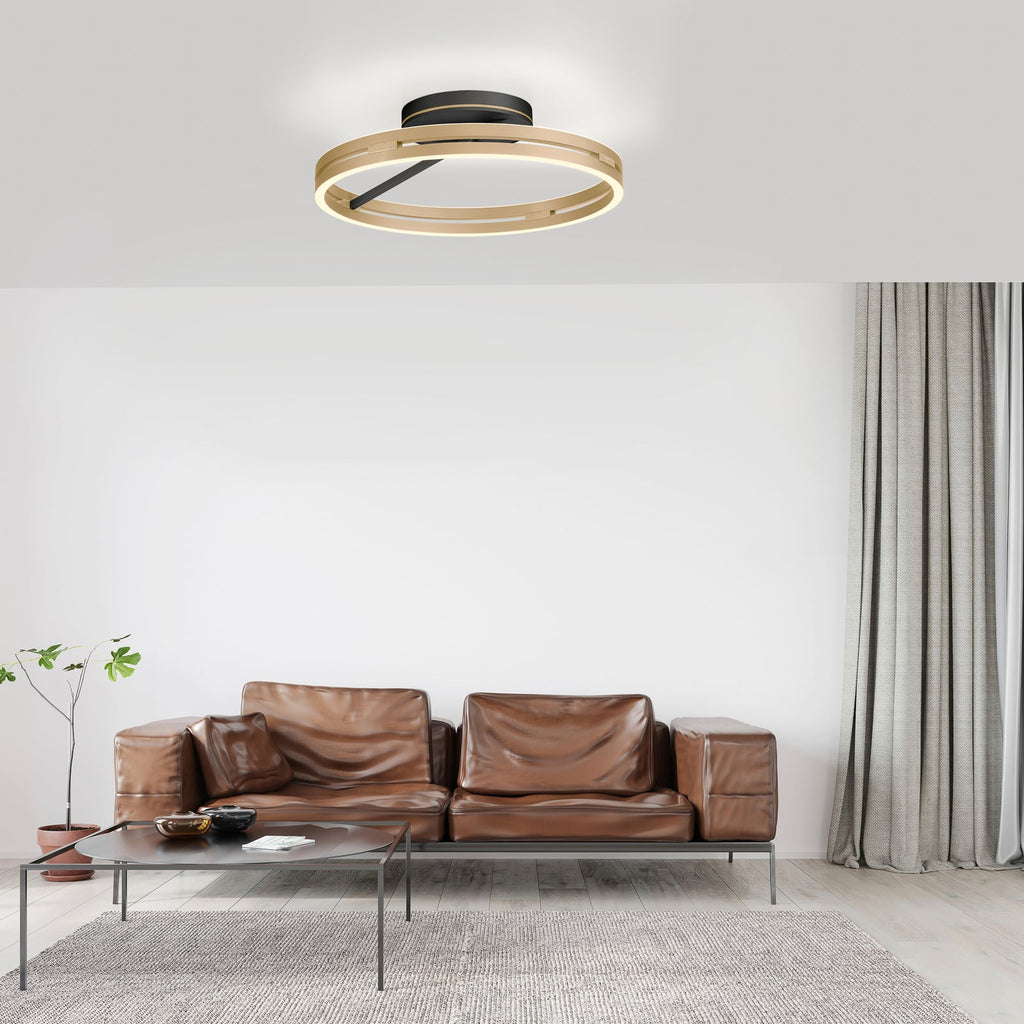 LED taklampe Loop ring CCT dimbar Ø60 cm med fjernkontroll - PURE bakside