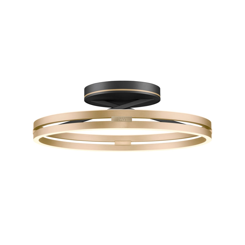 Detalj av LED taklampe Loop ring CCT dimbar Ø60 cm med fjernkontroll - PURE