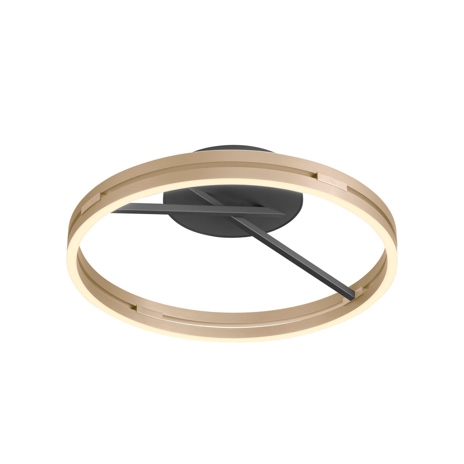 Nærbilde av LED taklampe Loop ring CCT dimbar Ø60 cm med fjernkontroll - PURE