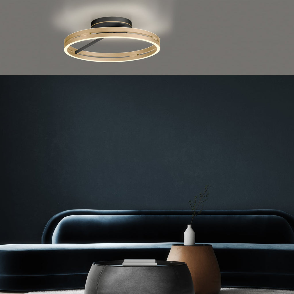 LED taklampe Loop ring CCT dimbar Ø60 cm med fjernkontroll - PURE monteringsdetalj
