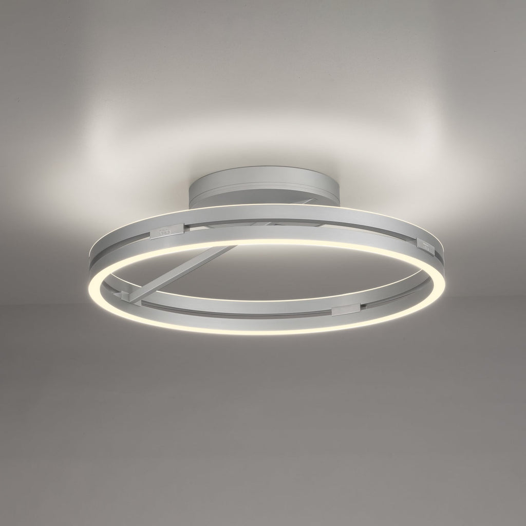 LED taklampe Loop ring dimbar Ø60 cm aluminium CCT - PURE forfra