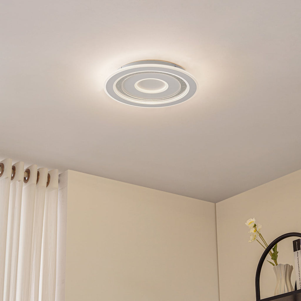 LED taklampe Lorvik dimbar CCT hvit Ø40 cm 30W bakside