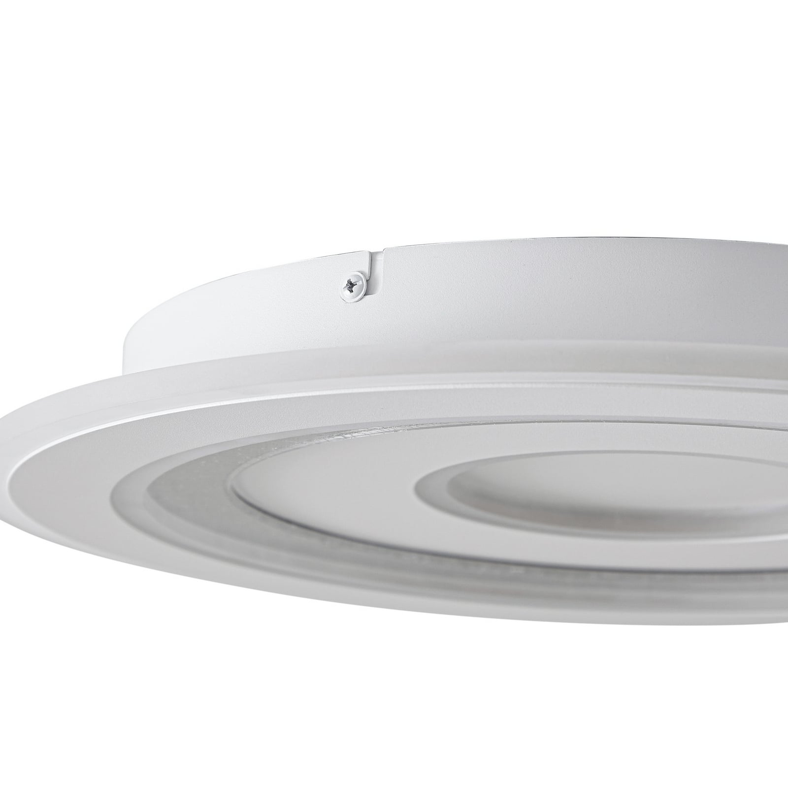 LED taklampe Lorvik dimbar CCT hvit Ø40 cm 30W lys i rom