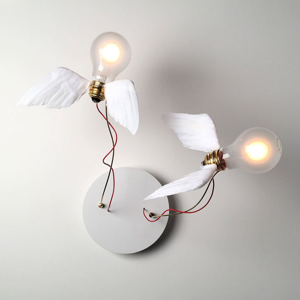 LED taklampe Lucellino Doppio 2-lys E27 dimbar detalj av fjær