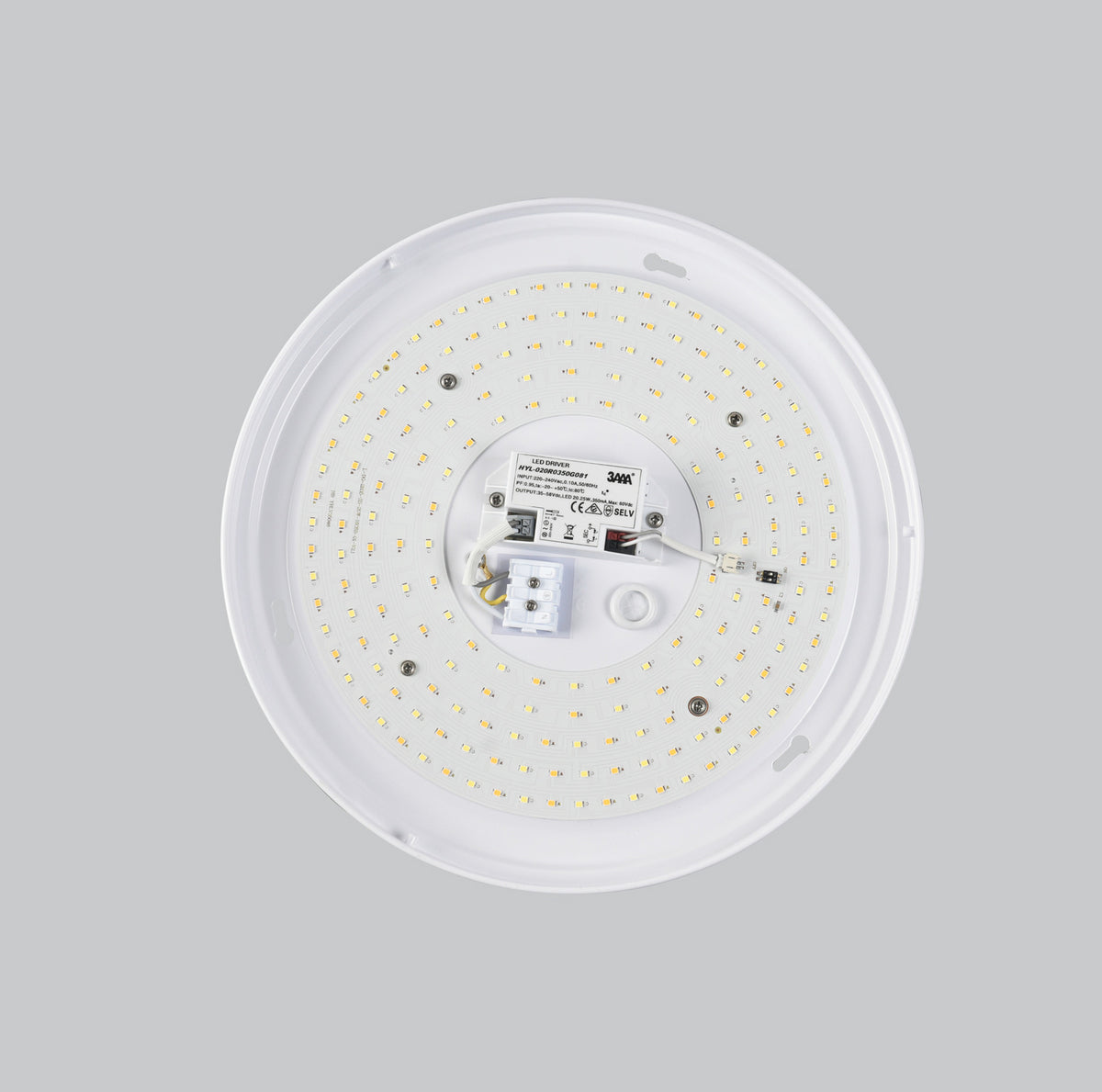 LED taklampe LUNA hvit Ø33 cm CCT 18W IP44 montert