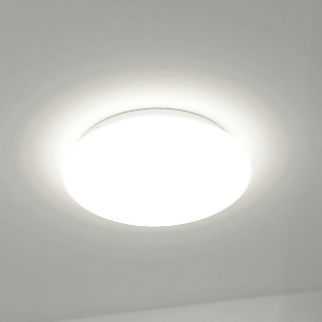 LED taklampe LUNA hvit Ø49 cm sett forfra