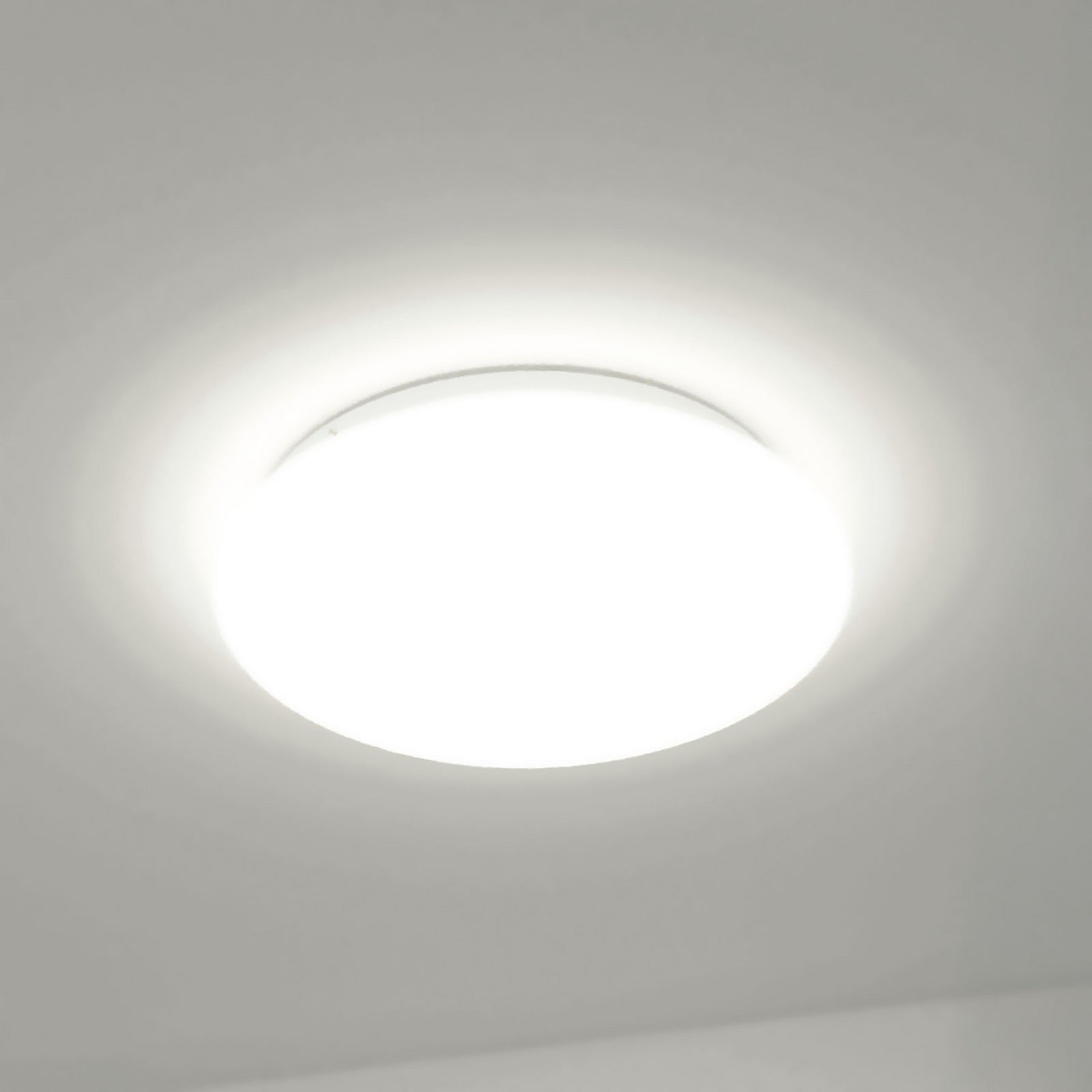LED taklampe LUNA hvit Ø49 cm sett forfra