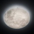 LED-taklampe Lunar dimbar med fjernkontroll Ø60 cm hvit forfra