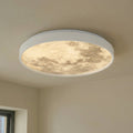 LED taklampe Lune akryl grå Ø38 cm forfra