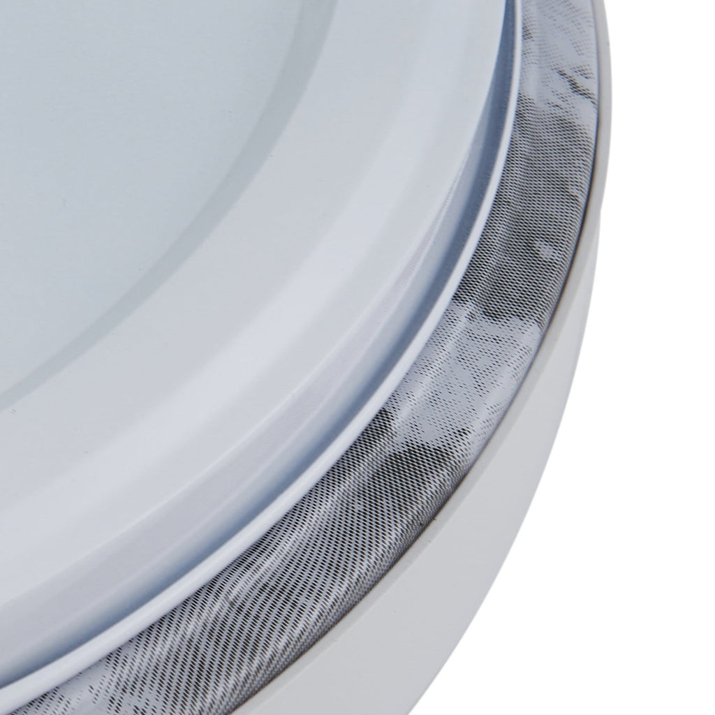 Sideprofil av LED taklampe Lune akryl grå