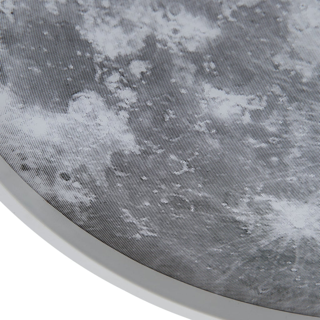 LED taklampe Lune akryl grå lyser opp tak