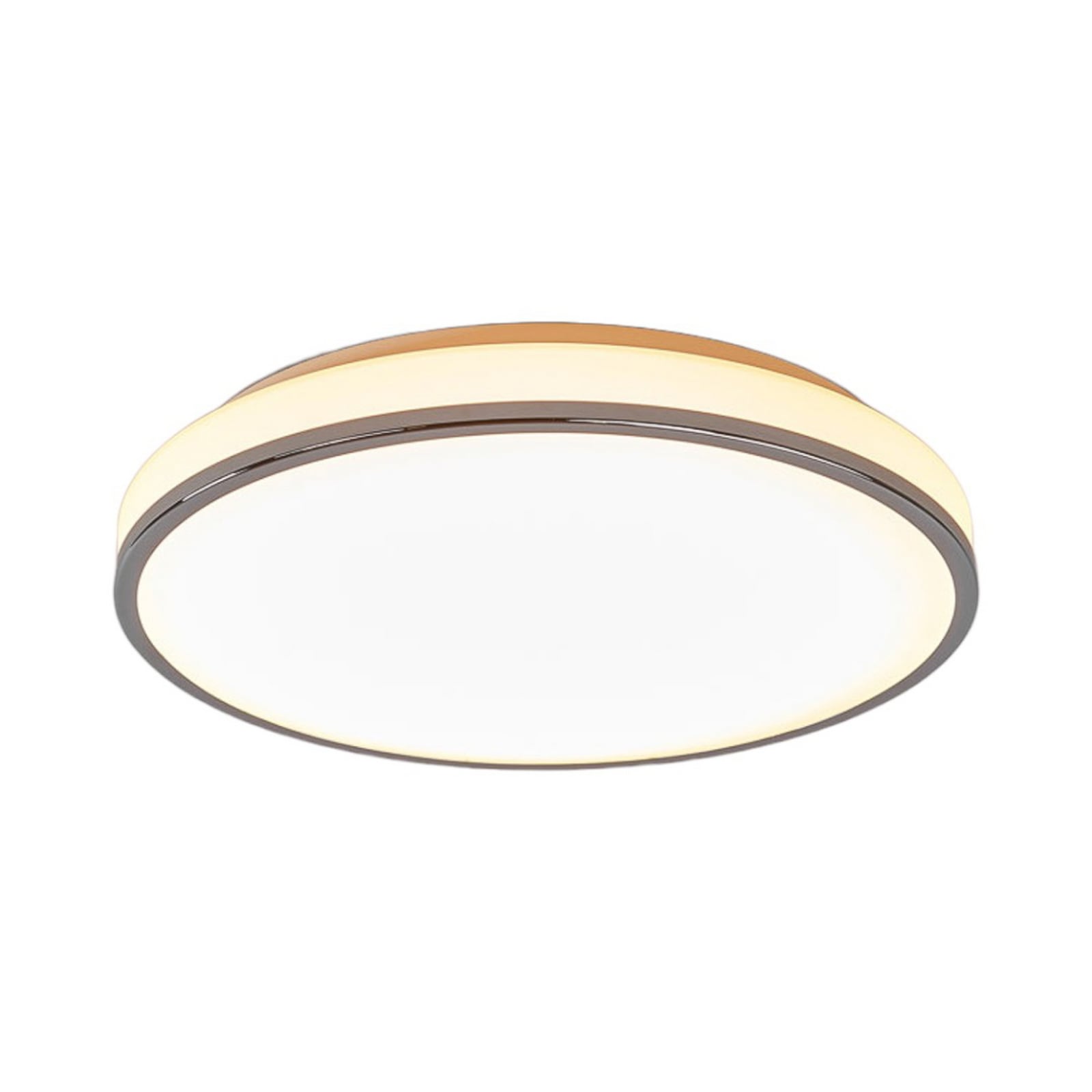 LED taklampe Lyss krom glass Ø40 cm nærbilde av glass